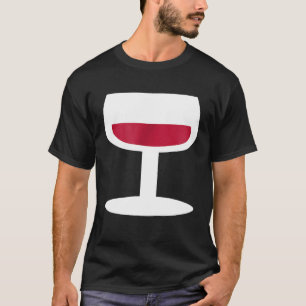 T-shirt Verre de vin rouge