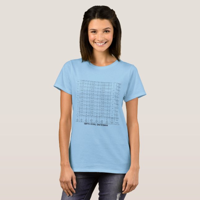 T-shirt Verre épais de recuit (à l'envers) (Devant entier)