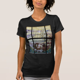 T-shirt Verre Jardin Art Nouveau Mer Scène
