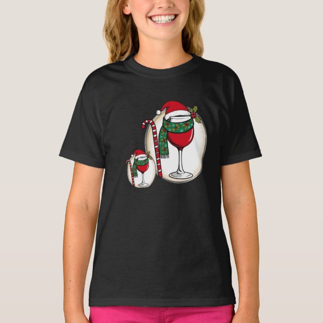 T-shirt Verre sur le thème de Noël (Devant)