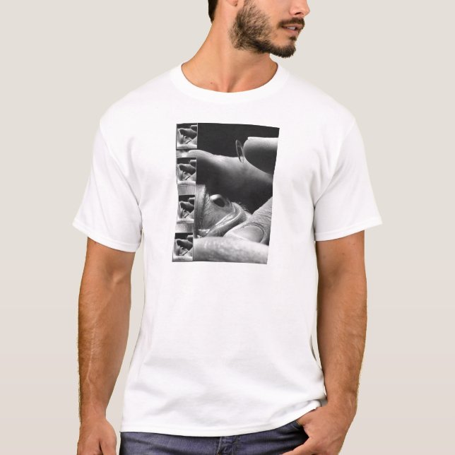 T-shirt verres de contact et oeil (Devant)