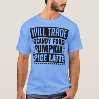 T-shirt Verront des bonbons pour le latte d'épice citrouil