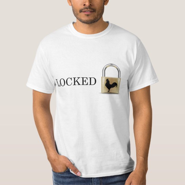T-shirt Verrouillé dans la chemise de chasteté (Devant)