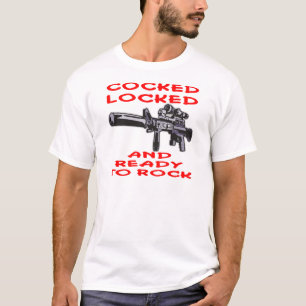 T-shirt Verrouillé Et Prêt À Rocher
