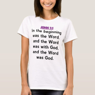 T-shirt Vers de bible - 1:1 de John