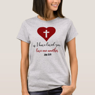 T-shirt Vers de bible de 13h34 de John comme je vous ai