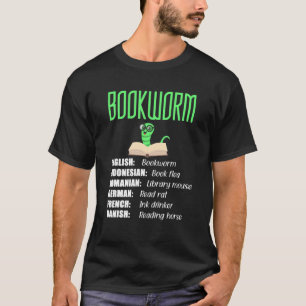 T-shirt Vers De Livres Avec Traductions Quirky Autour De W