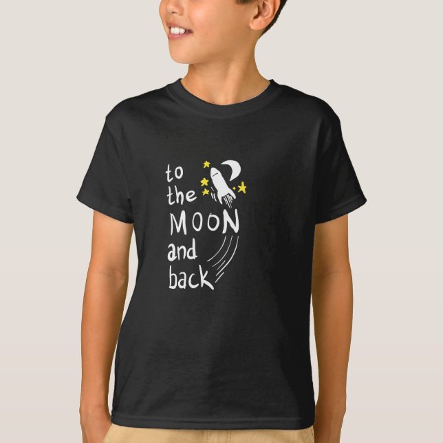 T-shirt Vers la lune et retour (Devant)