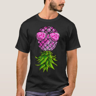 T-shirt Vers Le Bas Pink Ribbon Sensibilisation au cancer 