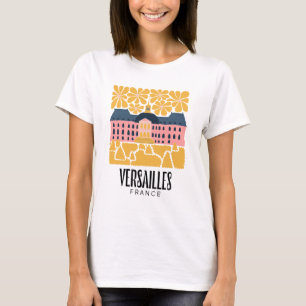 T-shirt Versailles France abstrait Voyage floral