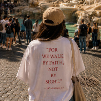 T-shirt verset biblique 2 Corinthiens 5:7