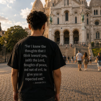 T-Shirt Verset de la Bible Jérémie 29:11