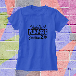 T-shirt Verset de la Bible ''Objectif'' Typographie Person