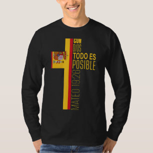 T-shirt Versets de la Bible religieuse espagnole chrétienn