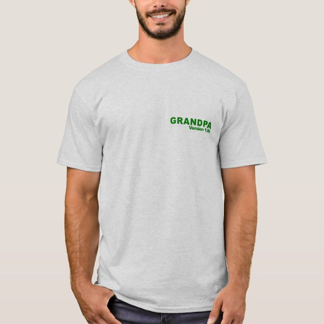 T-shirt Version 1,0 de grand-papa (Devant)
