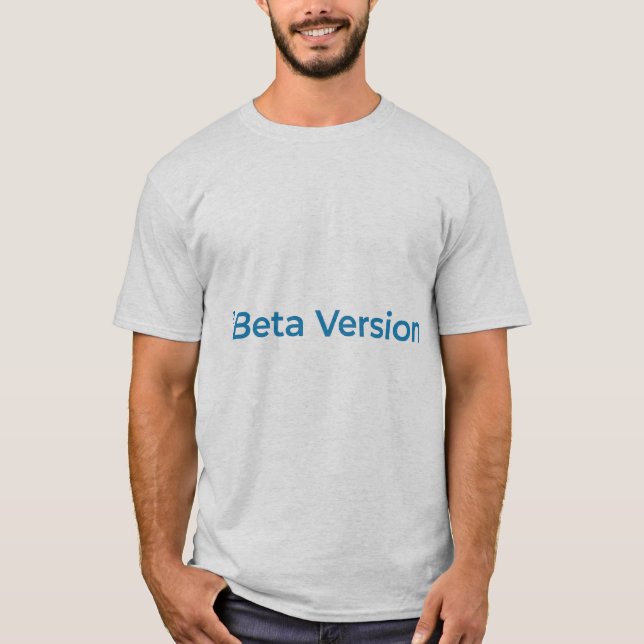 T-shirt Version Bêta – Conception de typographie pour les  (Devant)