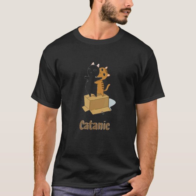 T-shirt Version chat de Titanic catanic (Devant)