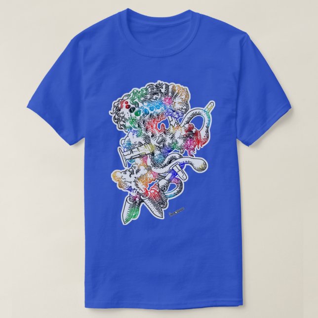 T-shirt Version couleur Challenger Cinq (Design devant)