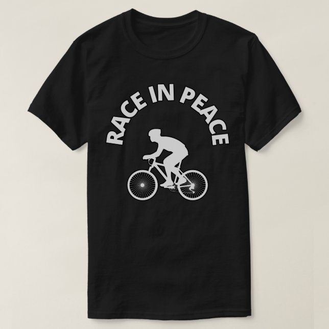 T-shirt Version vélo course en paix (Design devant)