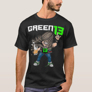 T-shirt Vert 13 Metalhead (noir)