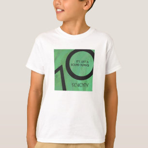 T-shirt Vert 70 Décennie Anniversaire