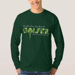 T-shirt vert à motif argyle Brother Golfer tee