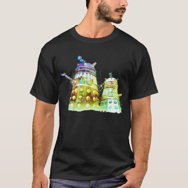T-shirt Vert Abstrait foncé Tee (Devant)