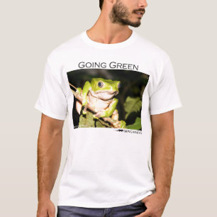 T-shirt Vert allant - grenouille d'arbre