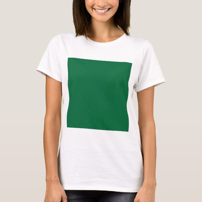 T-shirt vert, azur, aqua, bleu électrique, police, motif, (Devant)