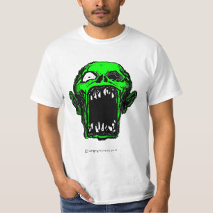 T-shirt vert criard de zombi