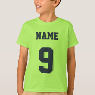 T-shirt Vert de chaux et conception du Jersey de sports