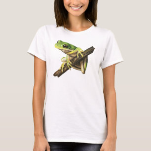 T-shirt vert de grenouille d'arbre