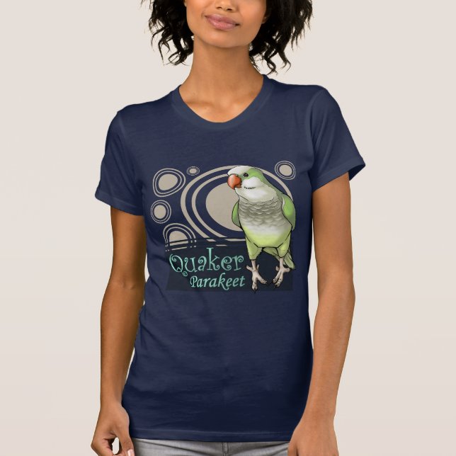T-shirt vert de perruche de quaker (Devant)