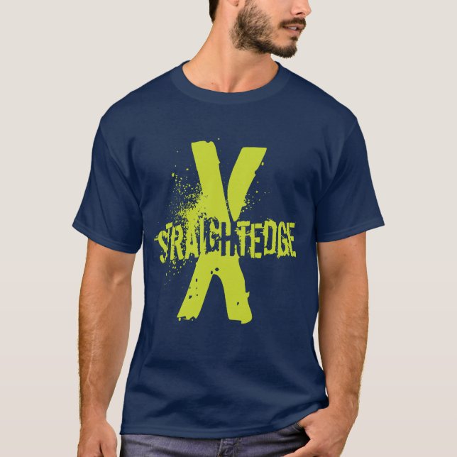 T-shirt Vert droit du bord X (Devant)