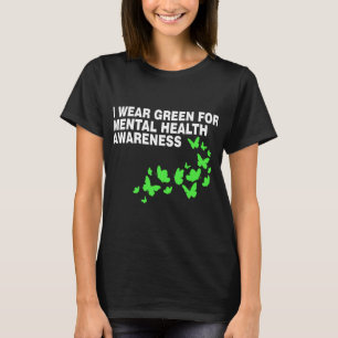 T-shirt Vert En Mai Mois De Sensibilisation À La Santé Men