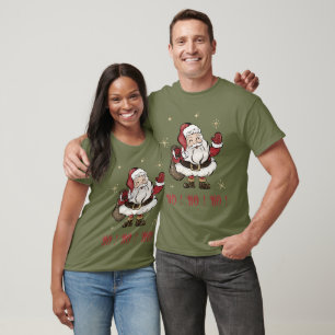T-shirt vert Fatigue Santa Claus