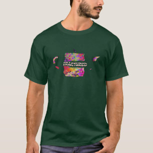 T-shirt Vert foncé pour hommes fracturé