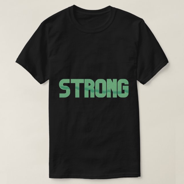 T-shirt Vert Forte motivation (Design devant)