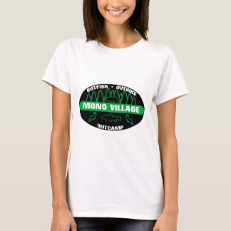 T-shirt Vert mono de "survivant" de village