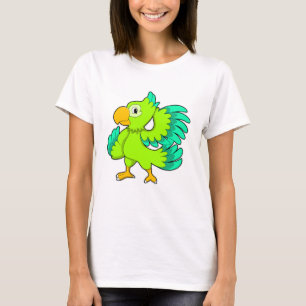 T-shirt Vert perroquet