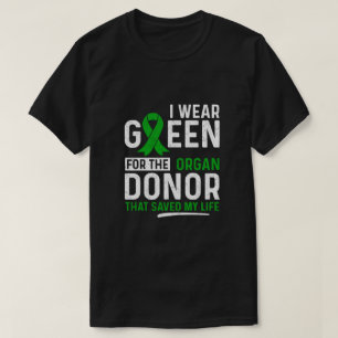 T-shirt Vert Pour Les Organes Donateurs Transplant Rein Li