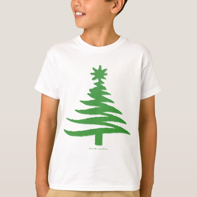 T-shirt Vert sapin de Noël (Devant)