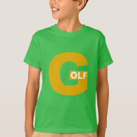 T-shirt vert trèfle Enfants DESIGN GOLF
