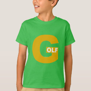 T-shirt vert trèfle Enfants DESIGN GOLF