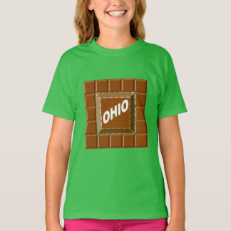 T-shirt vert trèfle fille  CHOCOLAT  OHIO
