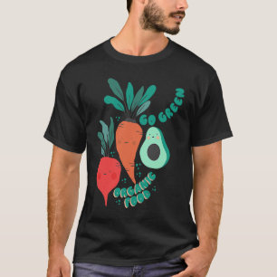 T-shirt Vert Végétalien Sans Plastique Sauver La Terre 2
