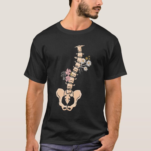 T-shirt Vertèbre de la colonne vertébrale Médicale étudian (Devant)