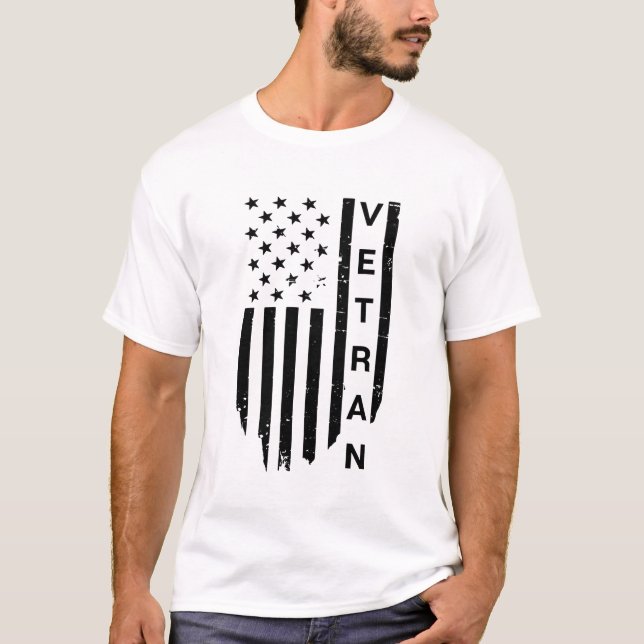 T-shirt vertical vétéran (Devant)