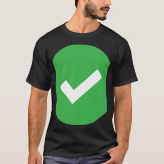 T-shirt Verticale Verte Et Blanche 1