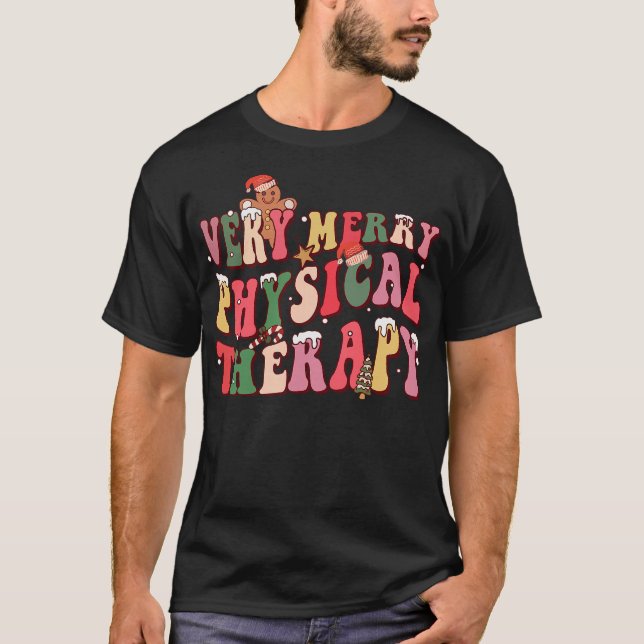 T-shirt Very Merry Physical Therapy Physical Therapist (Devant)